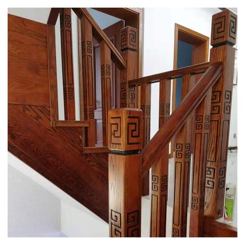 北海楼梯护栏扶手厂家 美国红橡木实木楼梯护栏 款式多样 价格优惠